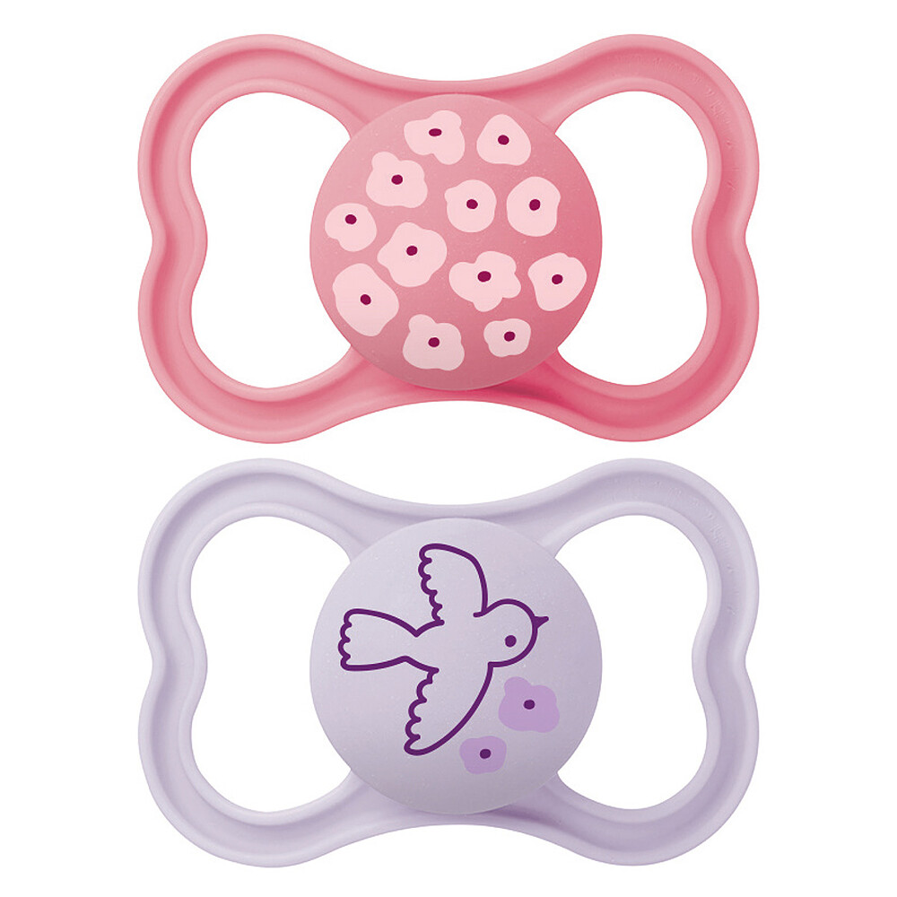 Lot de 2 Sucettes Supreme Fleurs et Colombe - 6 Mois + MAM