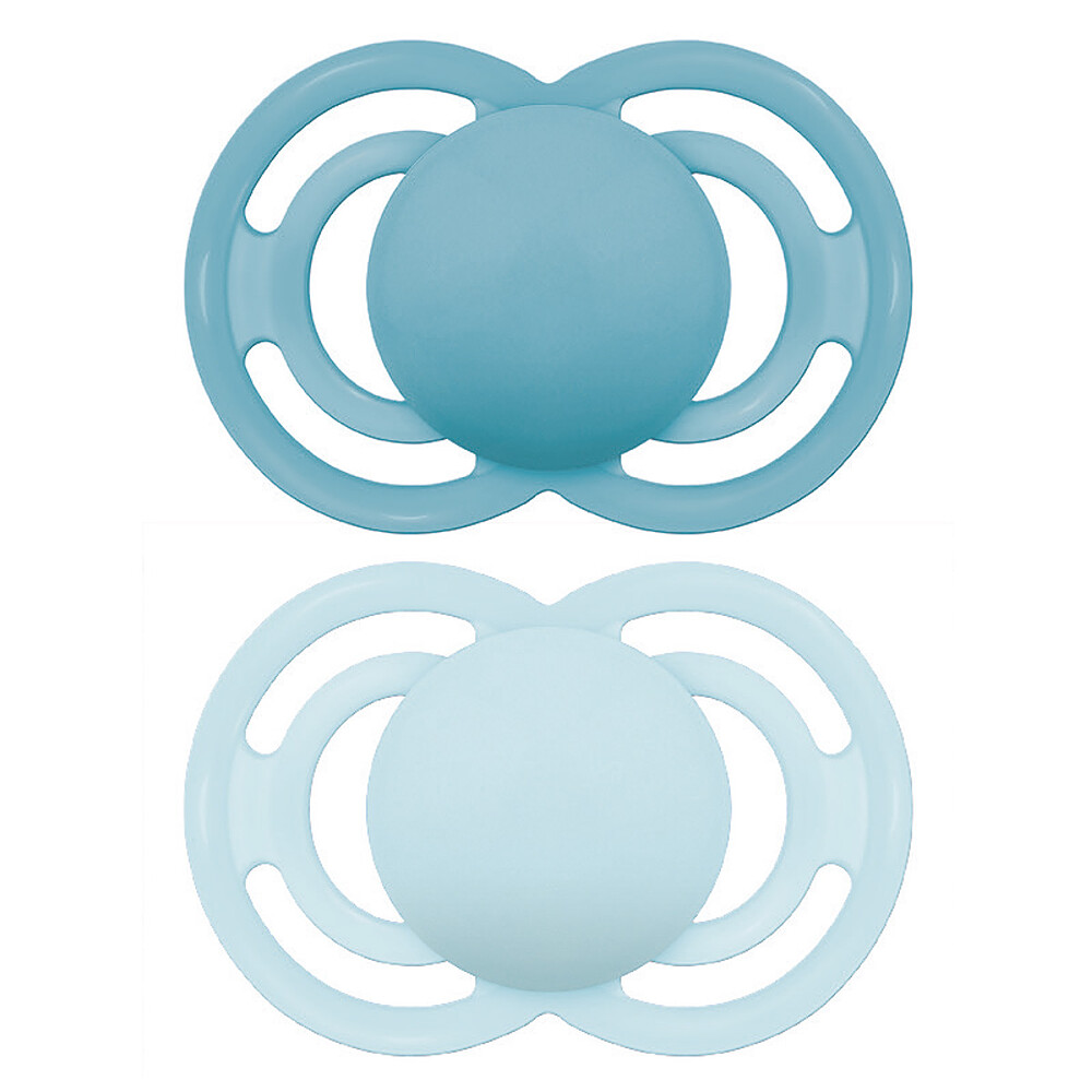 Lot de 2 Sucettes Perfect Bleu - 6 Mois + MAM