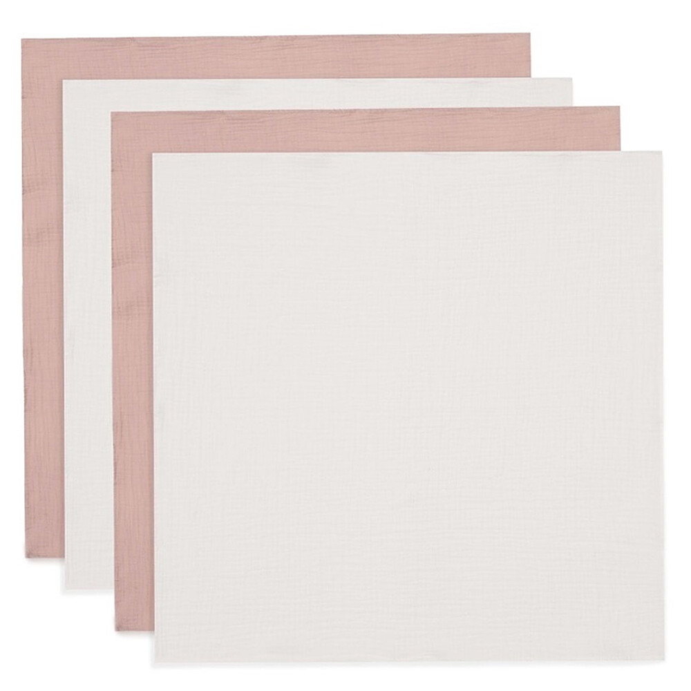 Lot de 4 Petits Langes - Wild Rose & Ivory Jollein