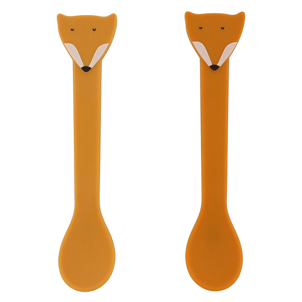 Lot de 2 Cuillères en Silicone - Mr. Fox Trixie Baby