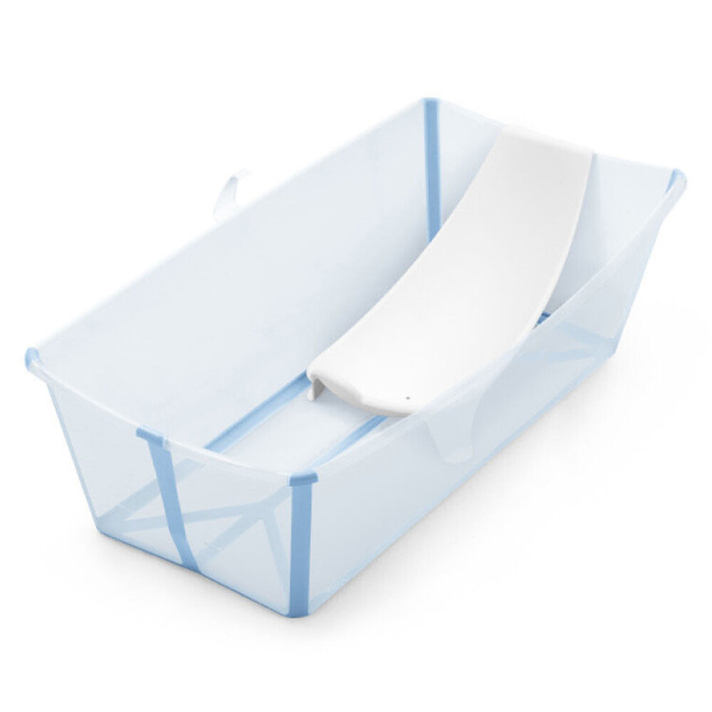 Baignoire Pliable Flexi Bath X-Large et Transat de Bain Flexi Bath - Bleu Océan Stokke