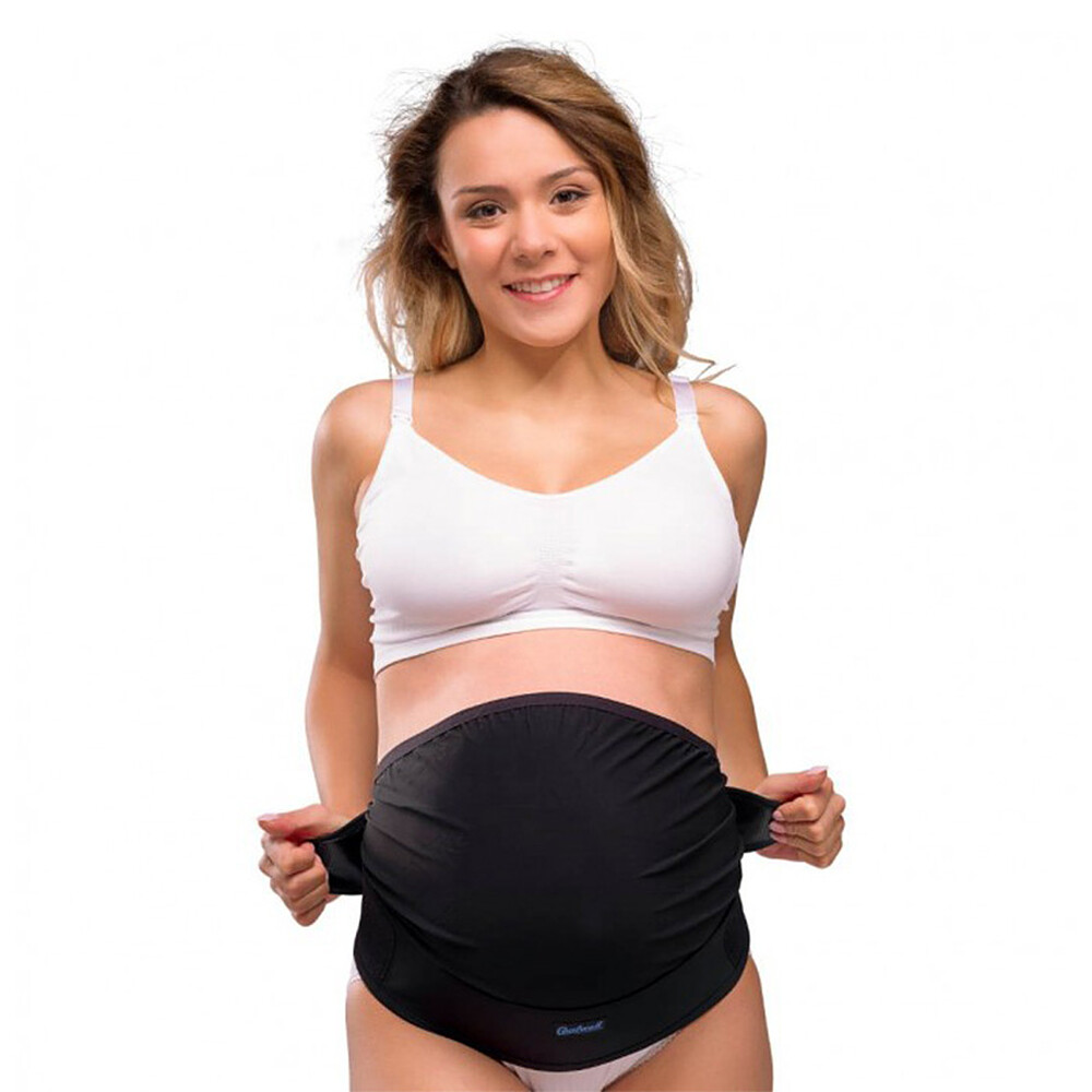 Ceinture de Grossesse Ventrale Ajustable Noir - S/M carriwell
