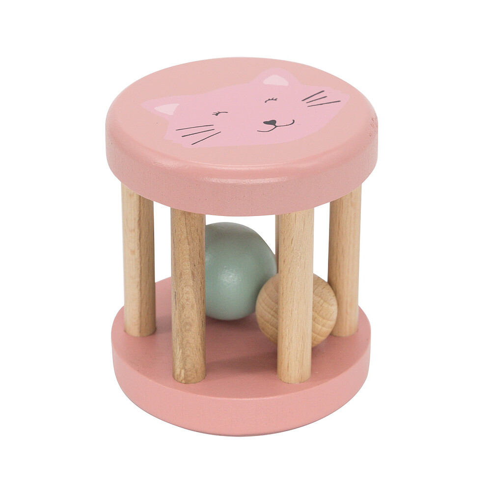 Hochet Roulant en Bois - Mrs Cat  Trixie Baby