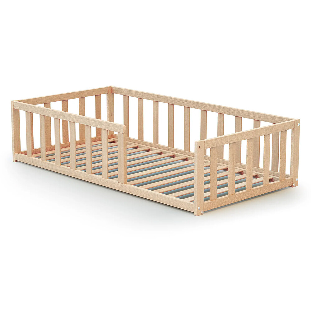 Lit au Sol Kaïa Hêtre Brut - 70 x 140 cm WEBABY