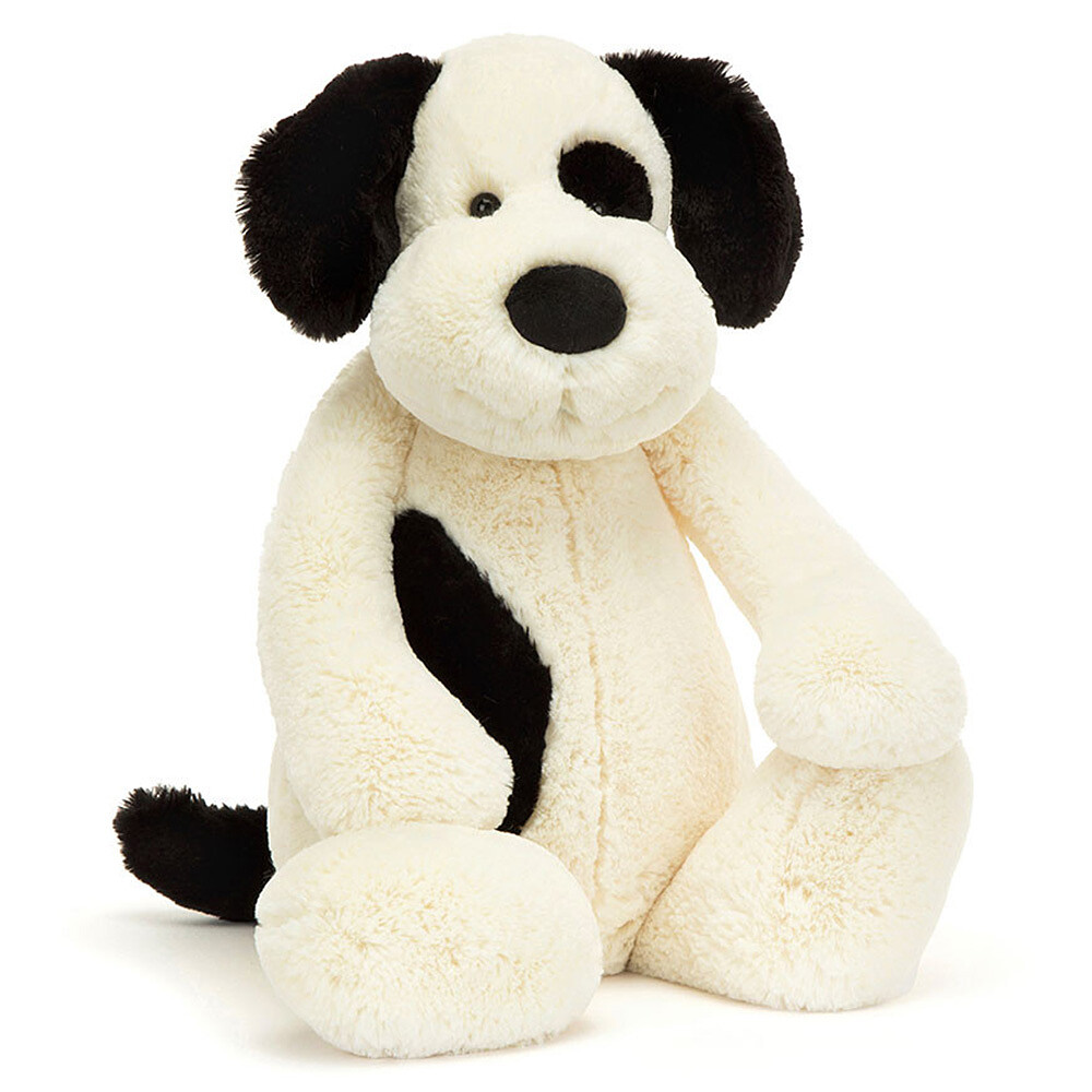 Bashful Black & Cream Puppy - Really Big Jellycat