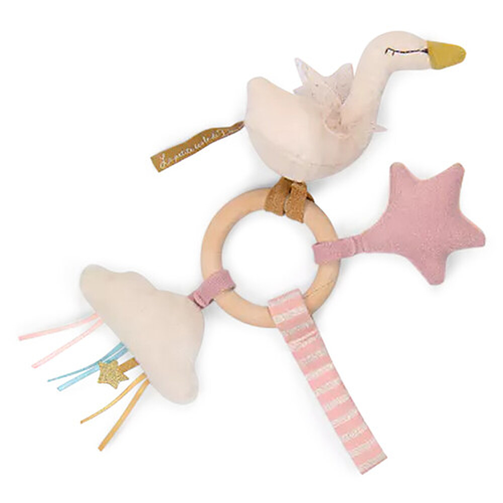Anneau Hochet Bois Cygne - La Petite Ecole de Danse Moulin Roty