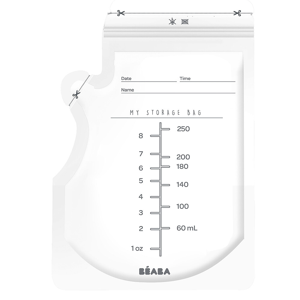 Lot de 50 Sachets de Conservation pour Lait Maternel - 250 ml BÉABA