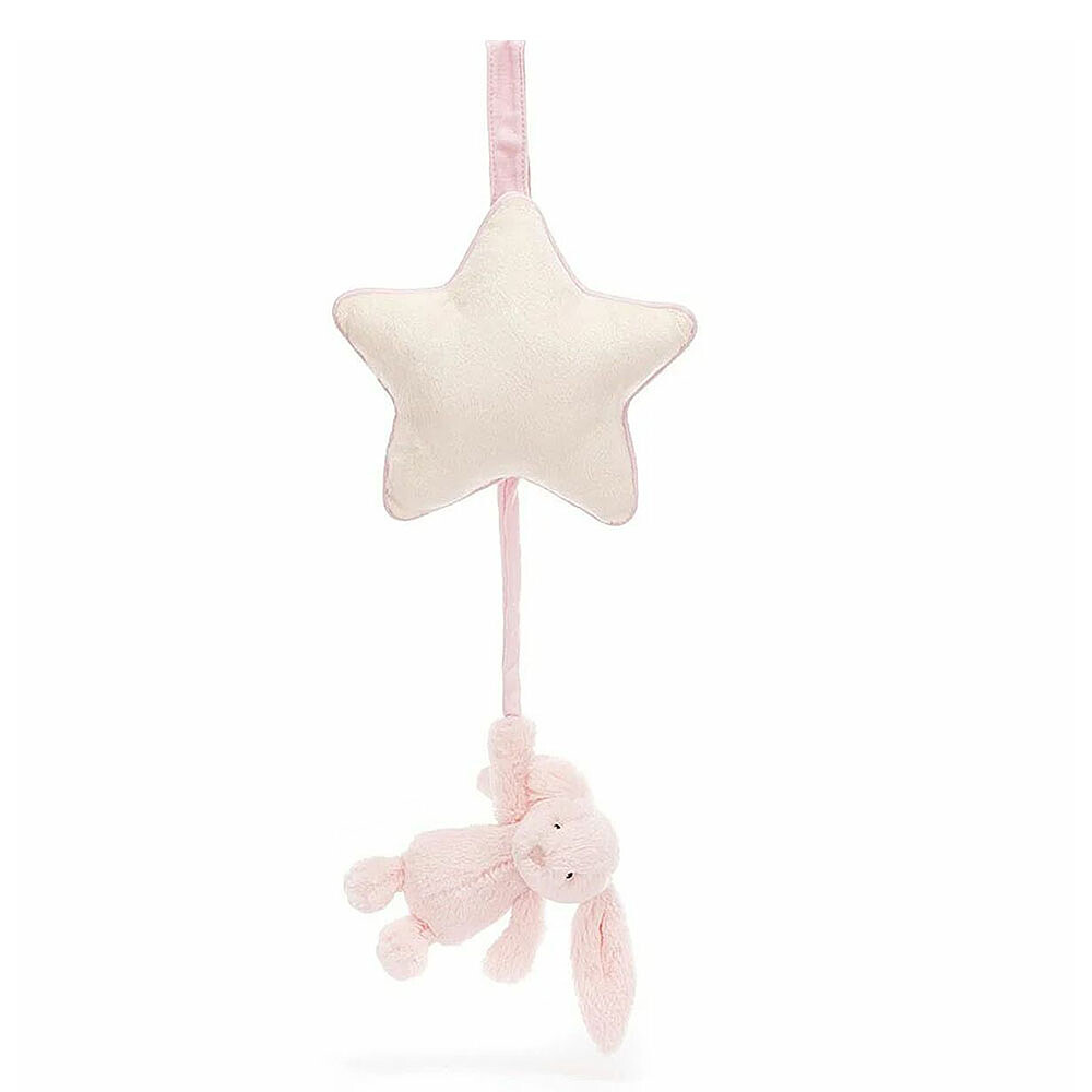 Bashful Pink Bunny Musical Pull Jellycat