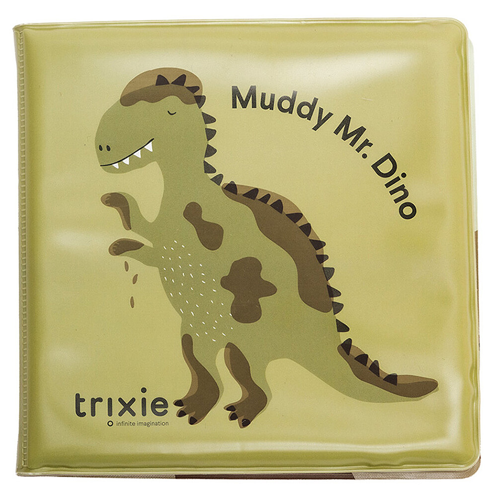 Livre de Bain Qui Change de Couleur - Les Aventures de Mr. Dino dans la Boue Trixie Baby