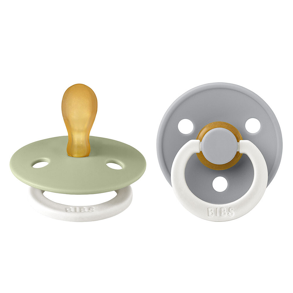 Lot de 2 Sucettes Symétriques Colour Sage Glow & Cloud Glow - 0/6 Mois Bibs