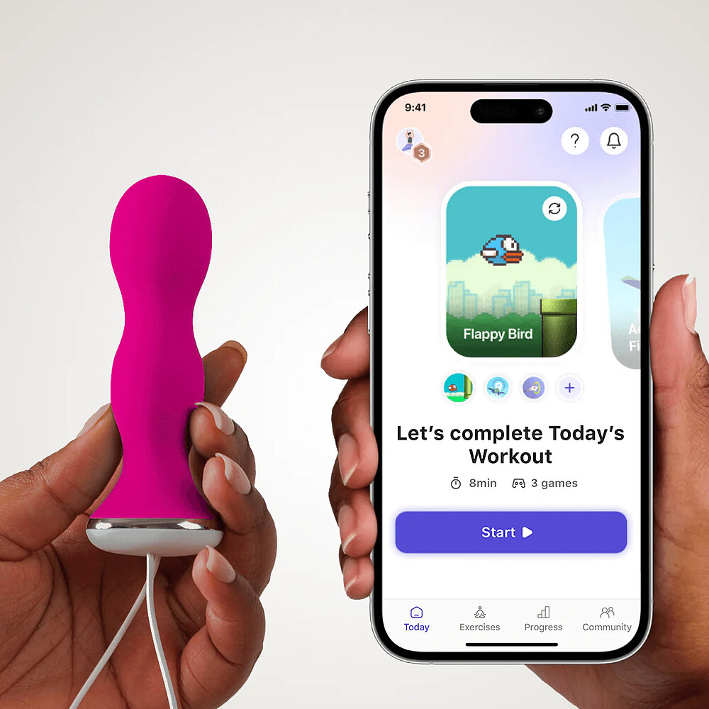 Sonde Connectée de Renforcement Périnéal Care - Rose Perifit