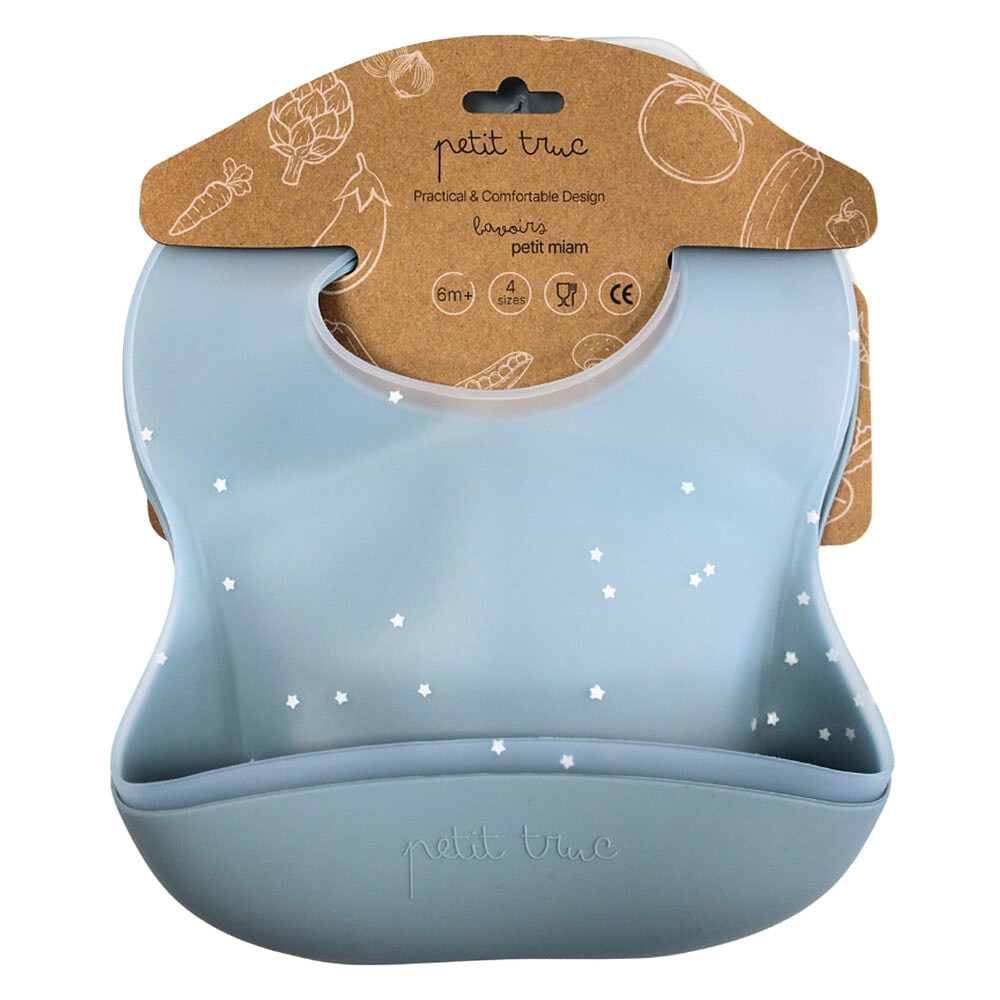 Lot de 2 Bavoirs Silicone Petit Miam - Blueberry Petit Truc