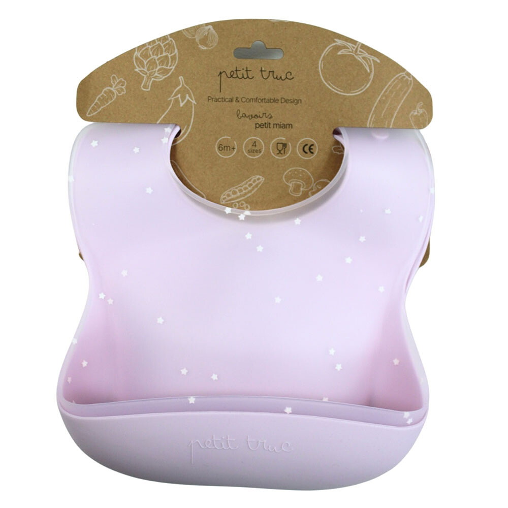 Lot de 2 Bavoirs Silicone Petit Miam - Marshmallow Petit Truc