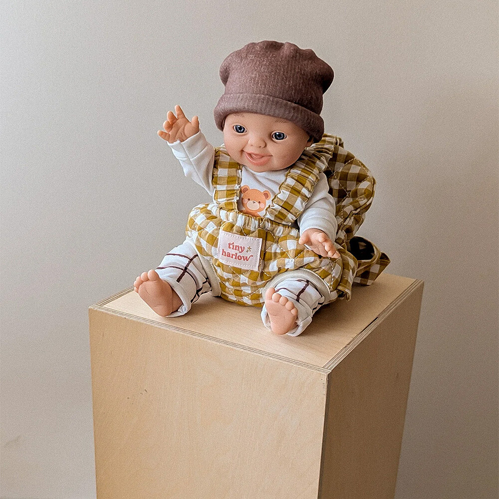 Porte-bébé pour Poupée - Vichy Camel Tiny Harlow