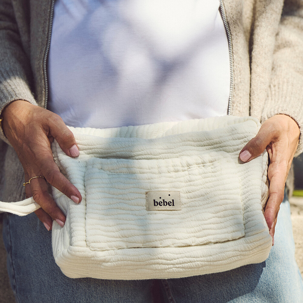 Trousse de Toilette Comme un Bonbon Wavy - Ecru BEBEL