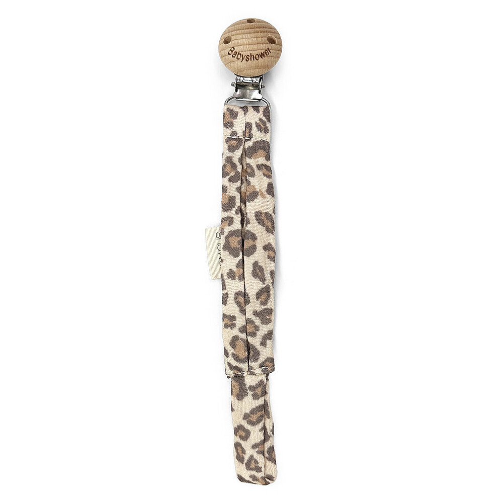 Attache Tétine Wood - Wild Print Babyshower