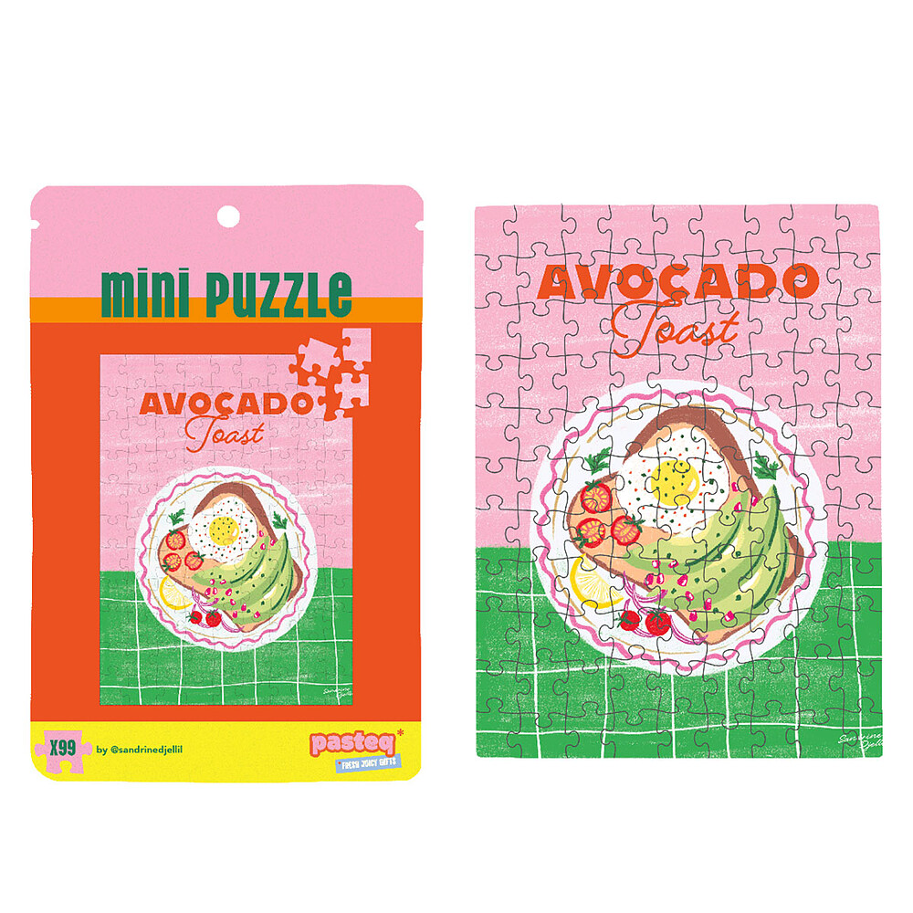 Mini Puzzle Avocado Toast Pasteq