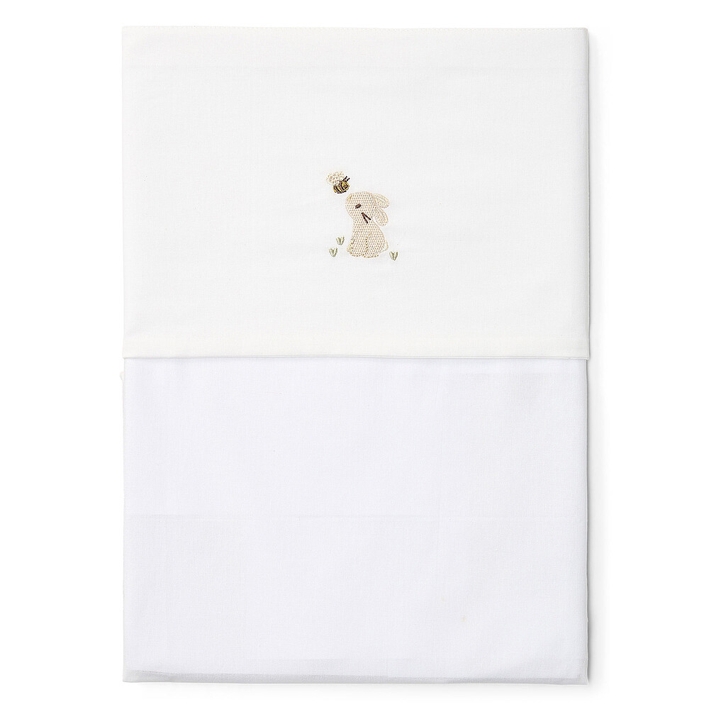 Drap de Berceau Baby Bunny Brodé - 70 x 100 cm  Little Dutch