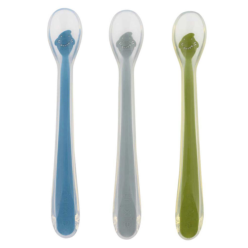 Lot de 3 Cuillères d'Alimentation pour Bébé - Mr. Shark Trixie Baby