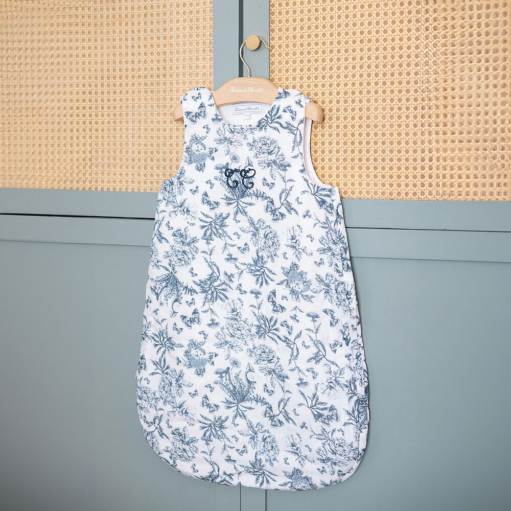 Gigoteuse Eté Toile de Jouy Bleu - 3/9 Mois  Tartine et Chocolat