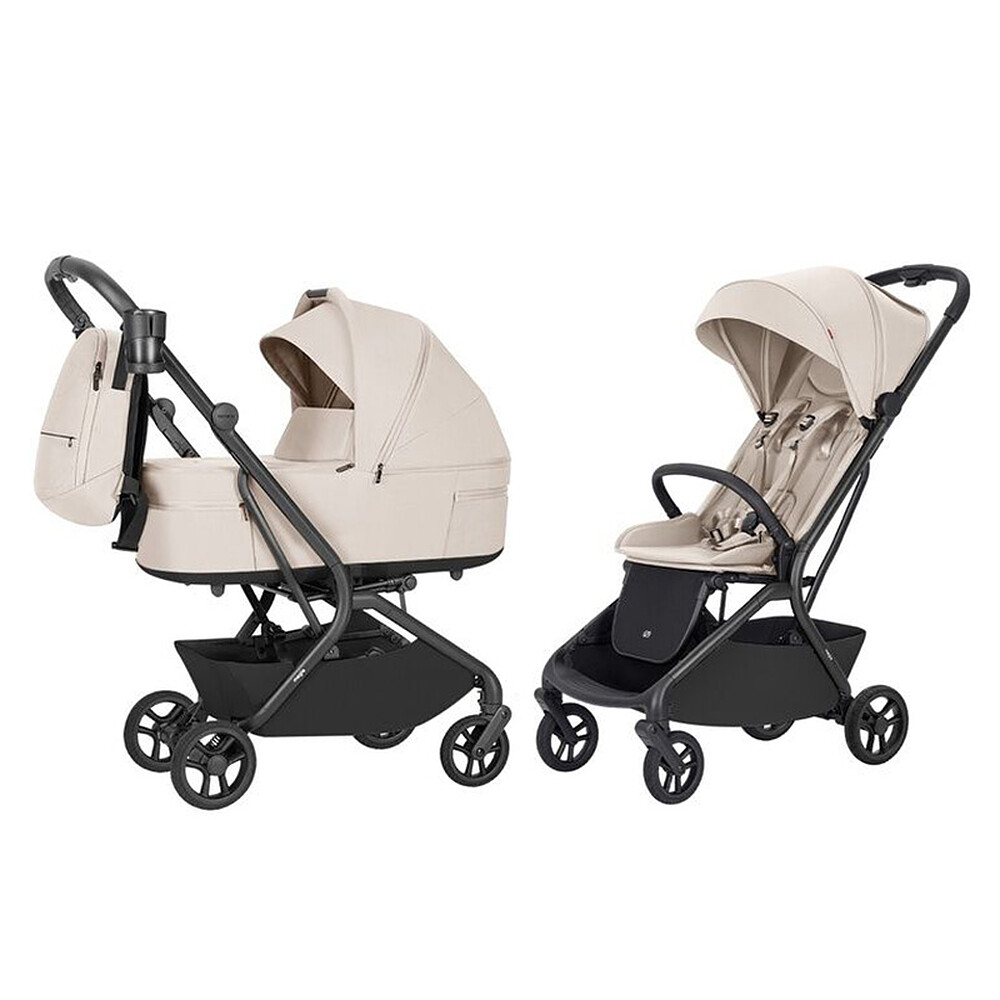 Poussette et Nacelle Pliable Magia 2.0 - Laguna Beige Carrello