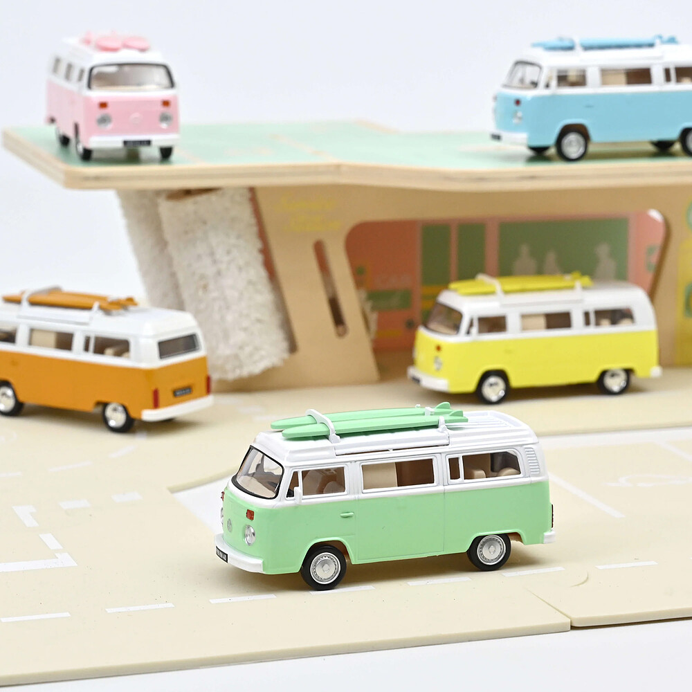 Volkswagen Combi T2b Camper Van 1973 Jet-car 1/43 - Vert Pastel Norev