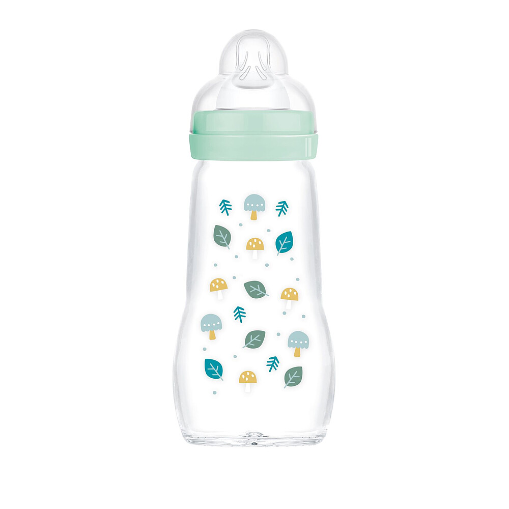 Biberon Verre Colors of Nature Blanc - 260 ml MAM