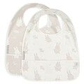 Lot de 2 Bavoirs Happy Miffy - Nougat