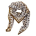 Big Foulard Dupatta Léopard - Macadamia