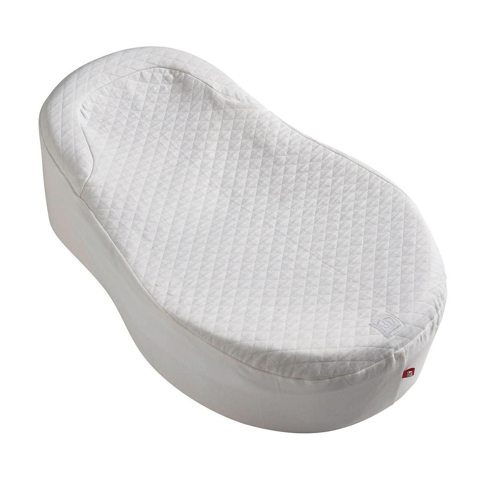 Drap Housse Cocoonababy Fleur de Coton - Blanc (Red Castle) - Couverture