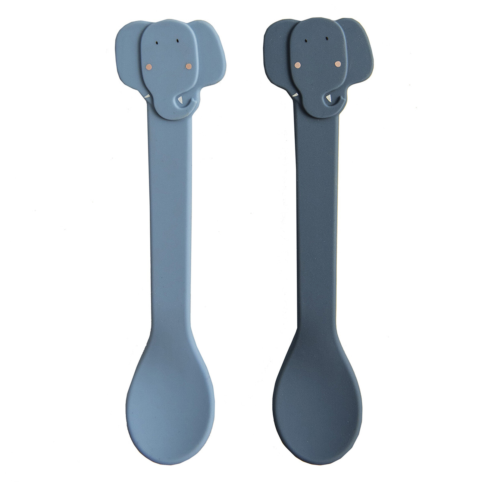 Lot de 2 Cuillères en Silicone - Mrs. Elephant (Trixie Baby) - Couverture