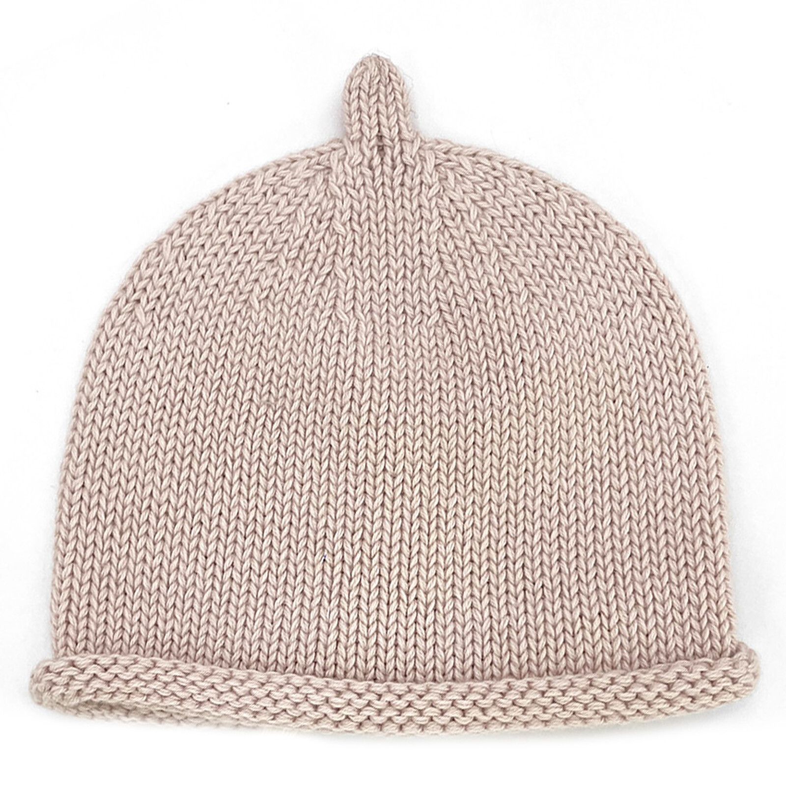 Bonnet de Naissance Tricot Nude Powder - 0/1 Mois (Babyshower) - Couverture