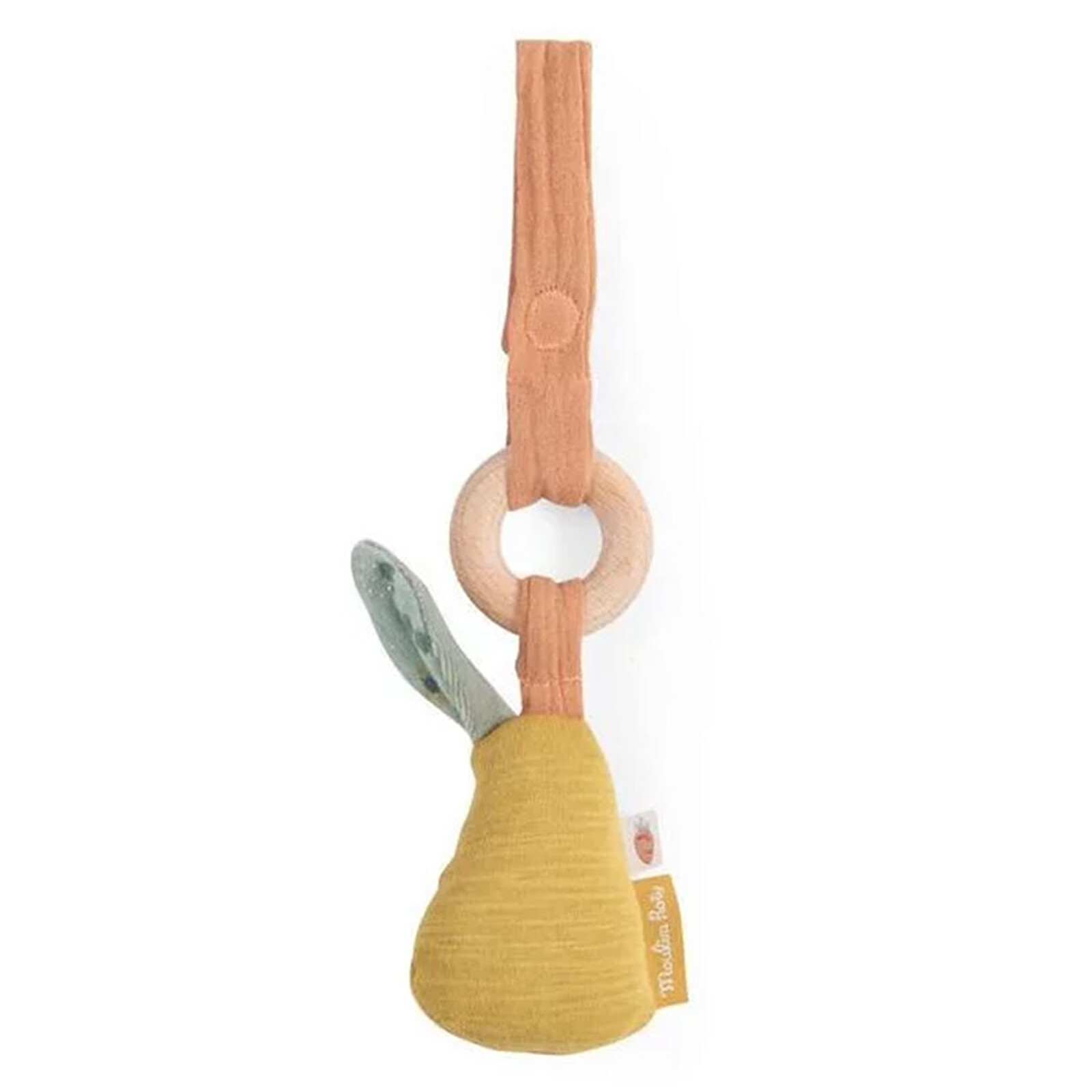 Anneau Hochet Bois Poire - Trois Petits Lapins (Moulin Roty) - Couverture