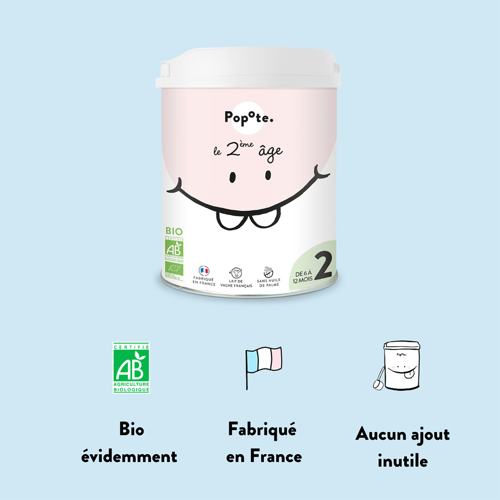 Achat Lait 2ème Âge Bio - 800 g