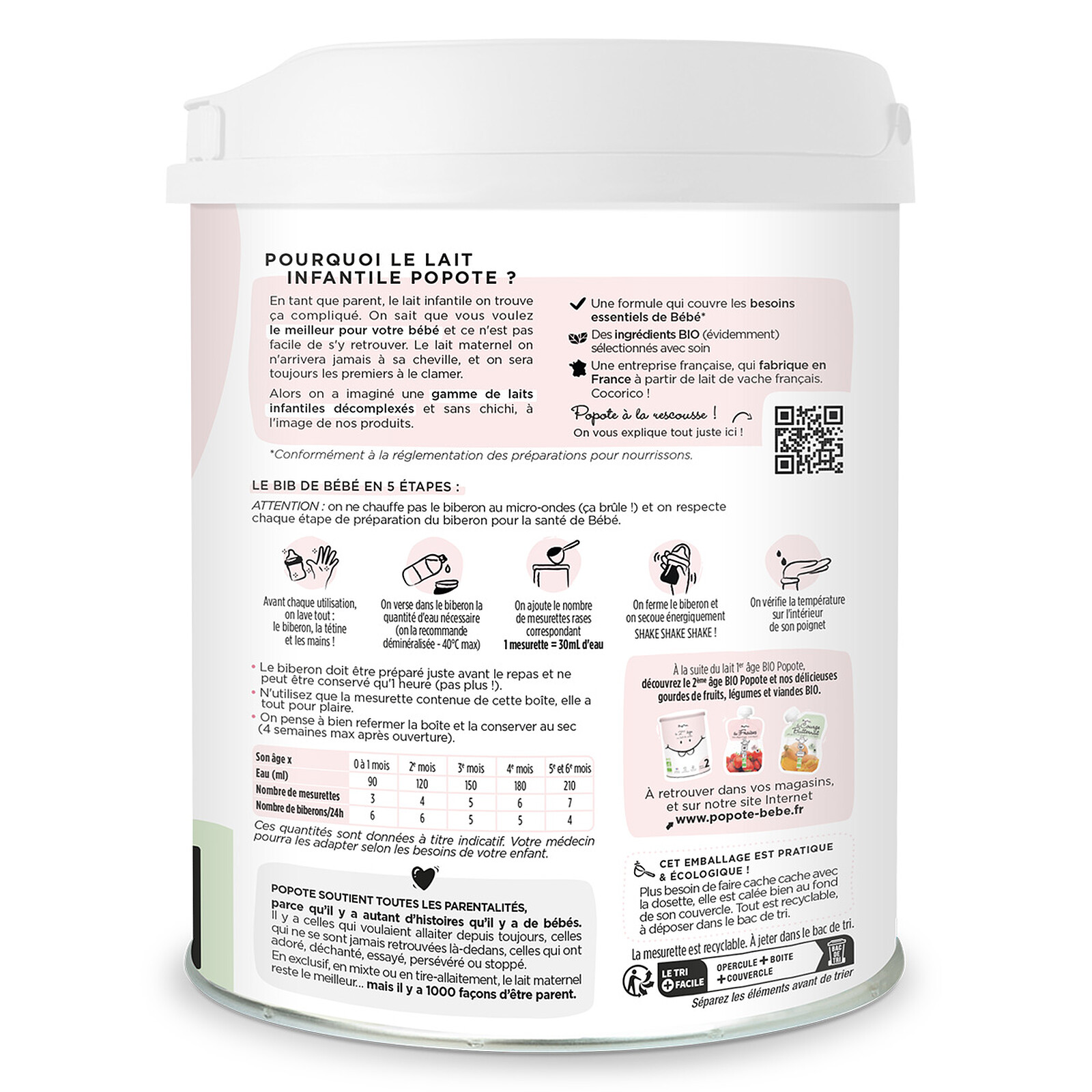 Avis Lait 1er Âge Bio - 800 g