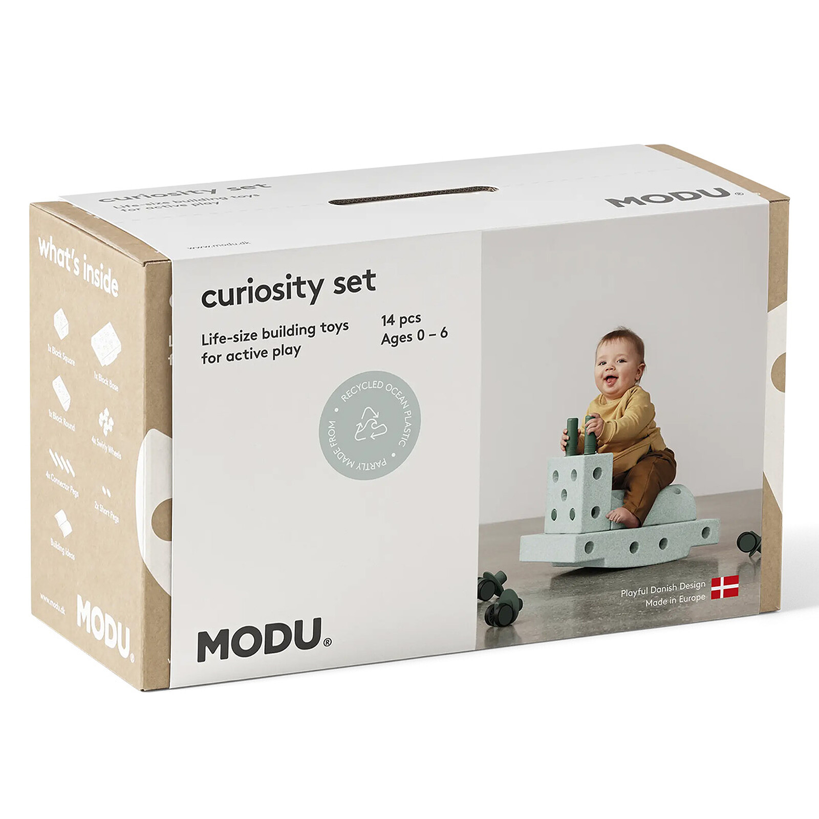 Jeu de Construction Evolutif Curiosity - Ocean Mint & Forest Green (MODU) - Image 1