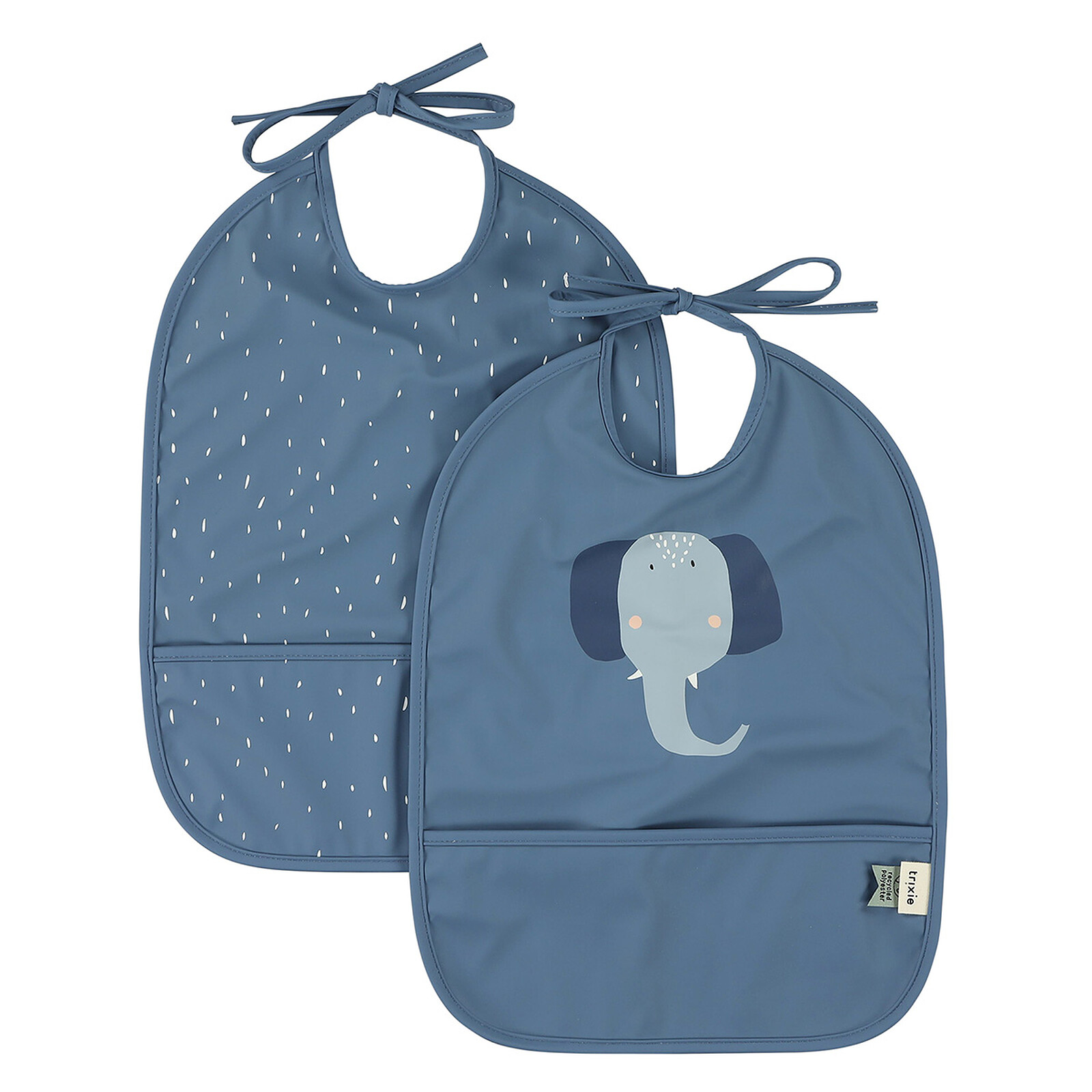 Lot de 2 Bavoirs Imperméables - Mrs. Elephant (Trixie) - Couverture