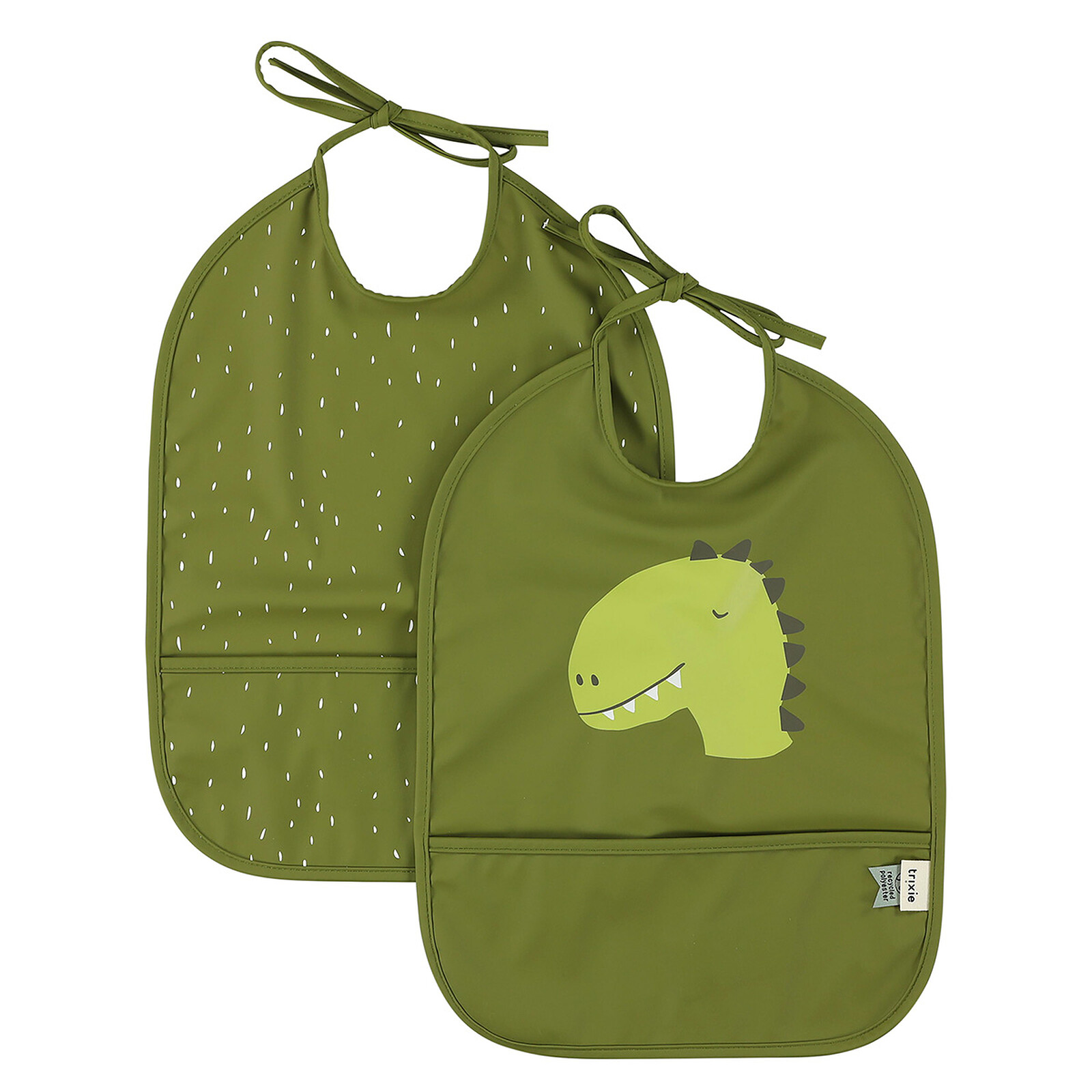 Lot de 2 Bavoirs Imperméables - Mr. Dino (Trixie) - Couverture