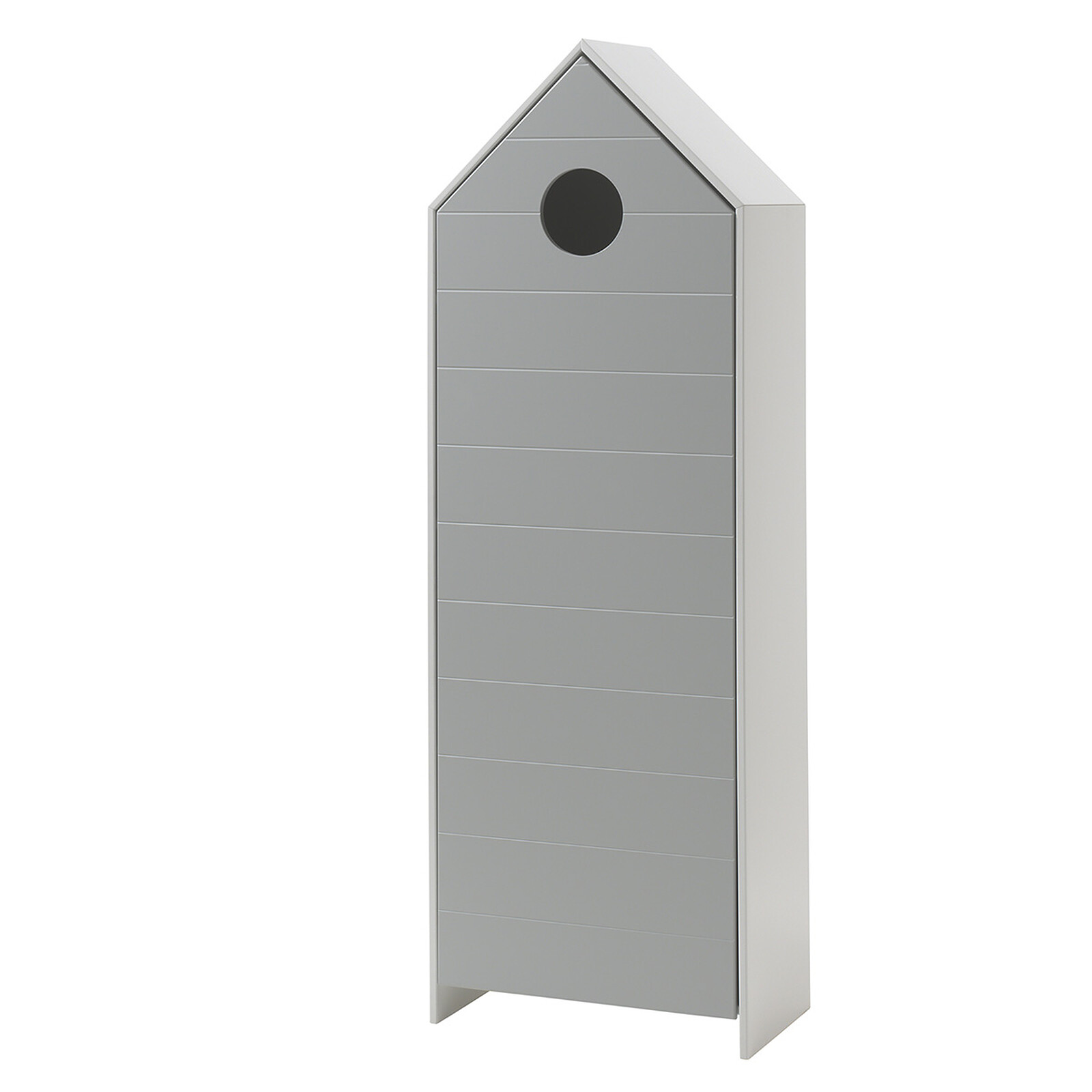 Armoire Casami 1 Porte - Gris (JAXX) - Image 1