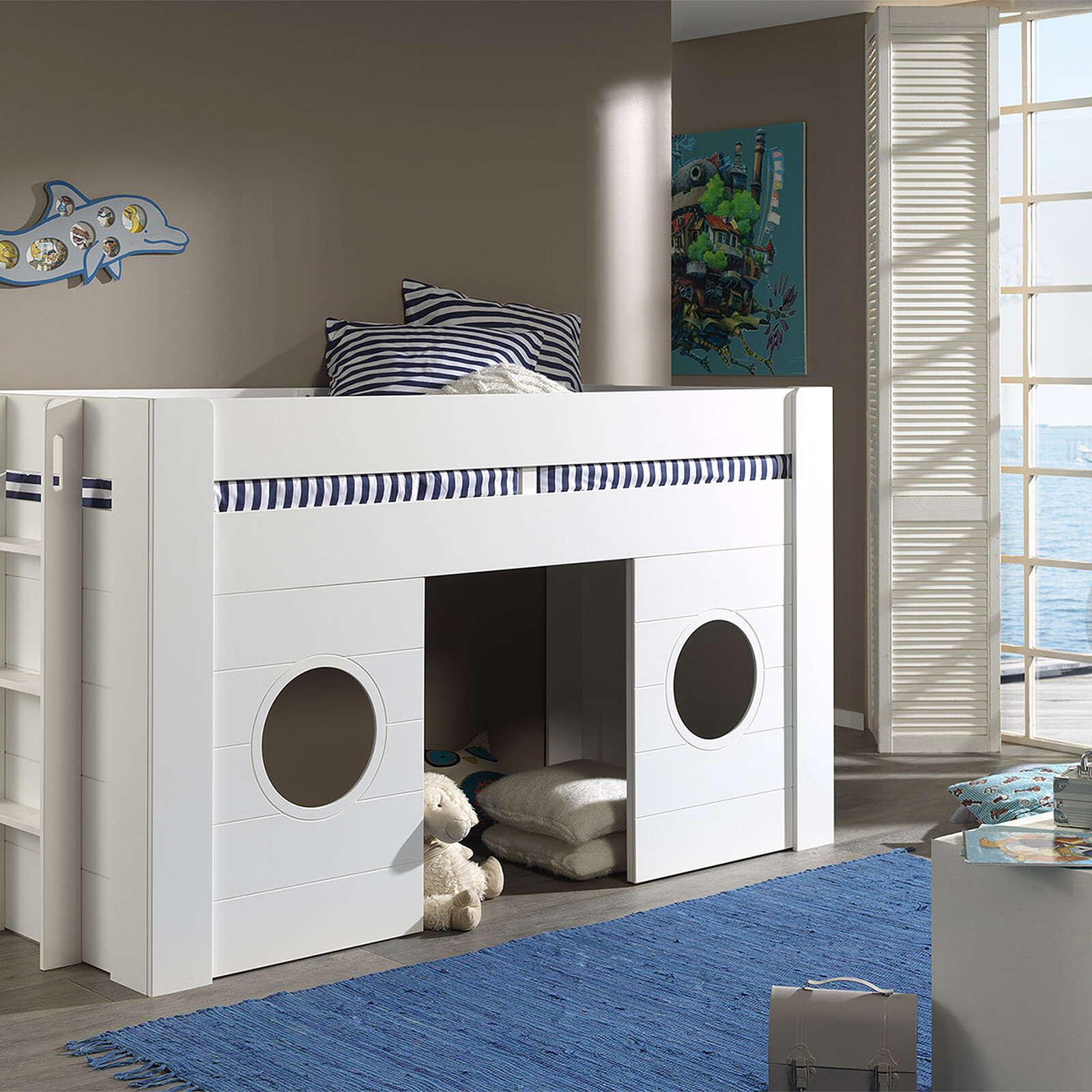 Lit Mezzanine Freya Blanc - 90 x 200 cm JAXX