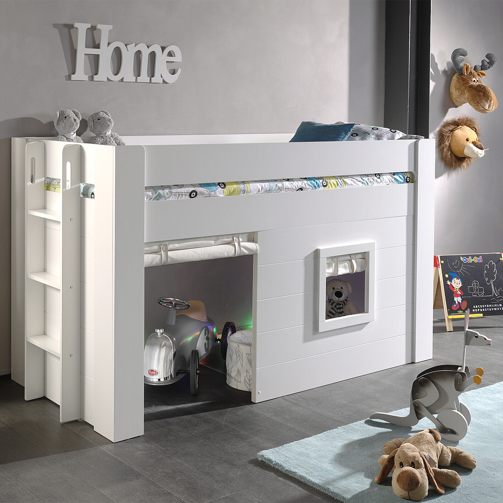 Lit Mezzanine Noah Blanc - 90 x 200 cm JAXX