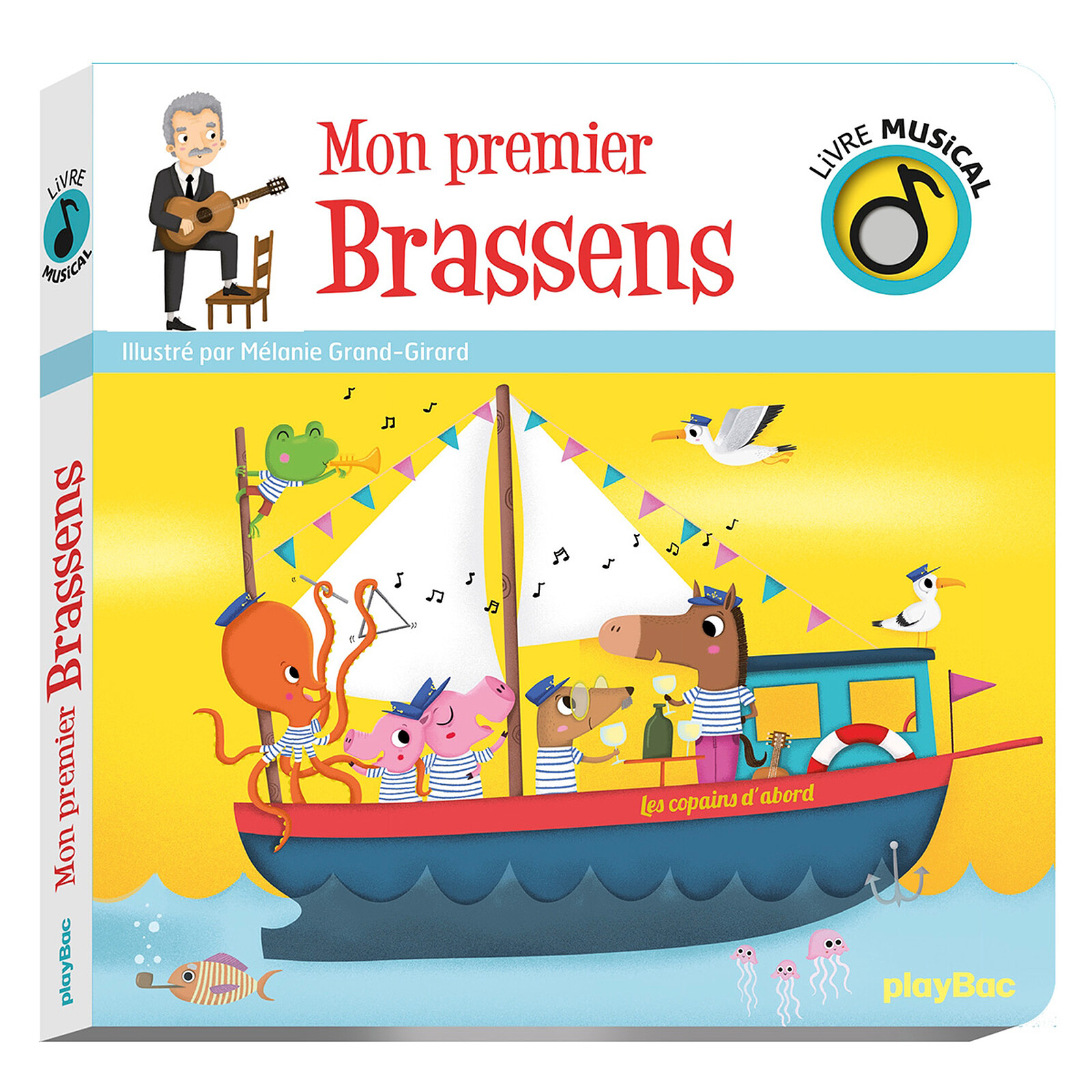 Livre Musical Mon Premier Brassens (playBac) - Couverture