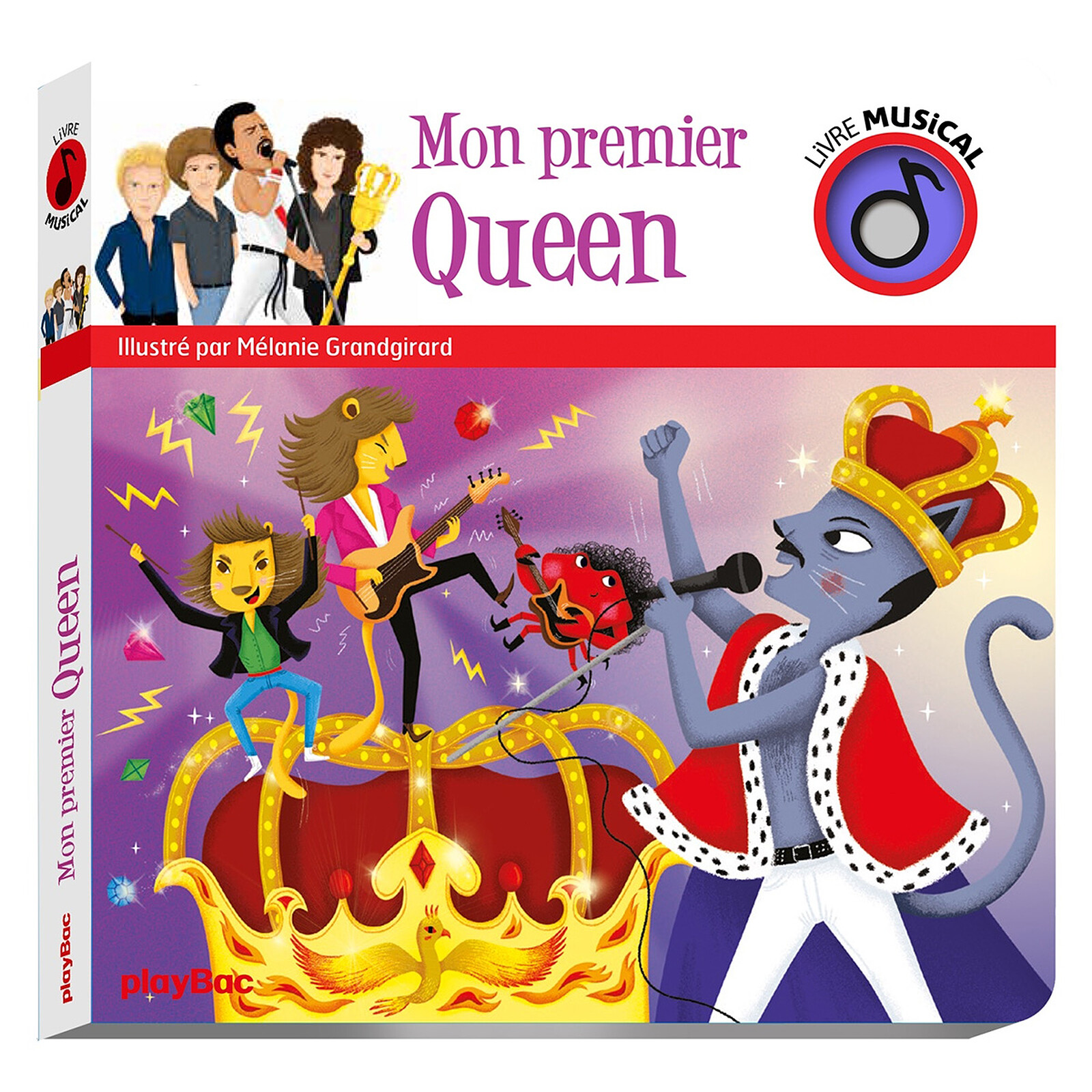 Livre Musical Mon Premier Queen (playBac) - Couverture