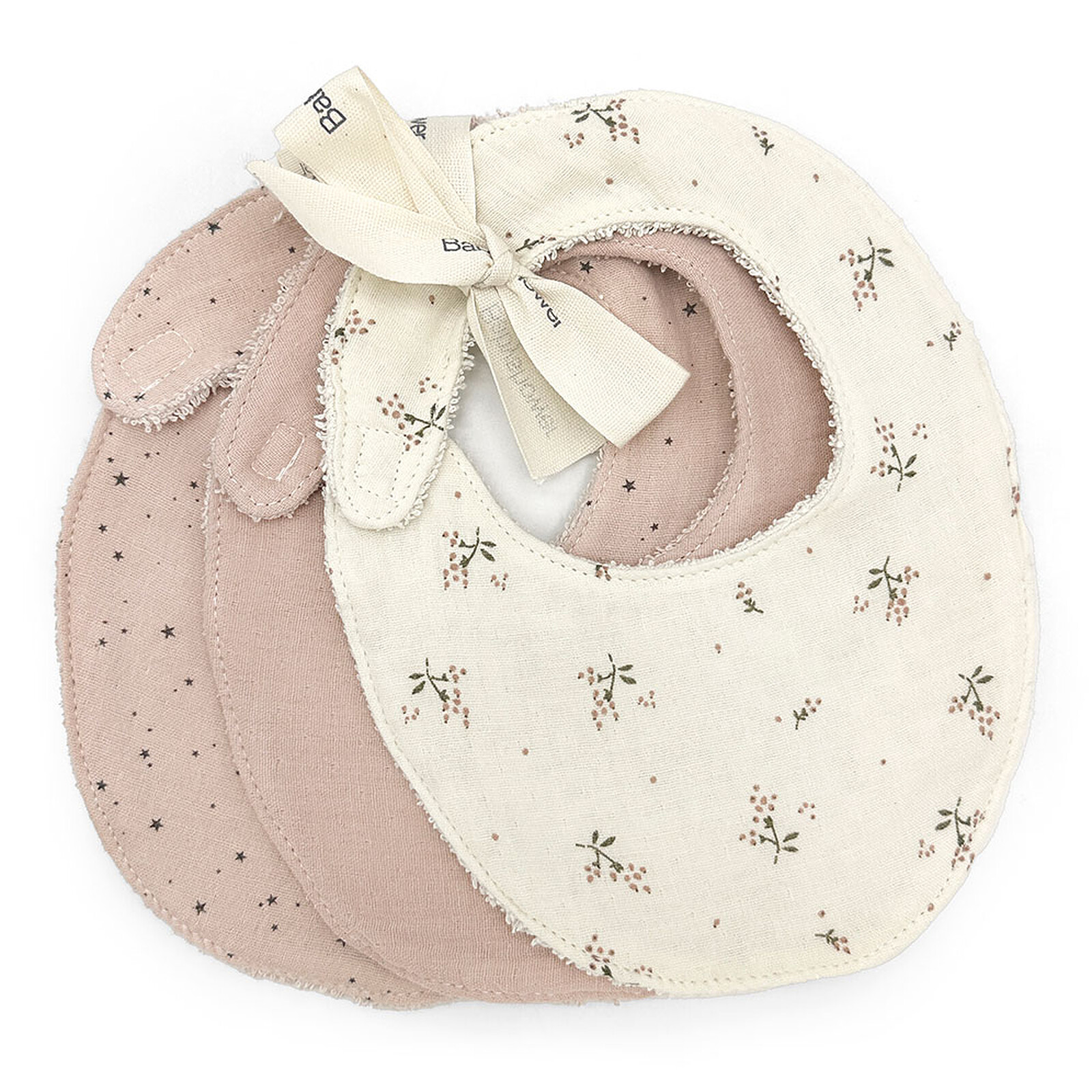 Lot de 3 Bavoirs - Roseberry (Babyshower) - Couverture