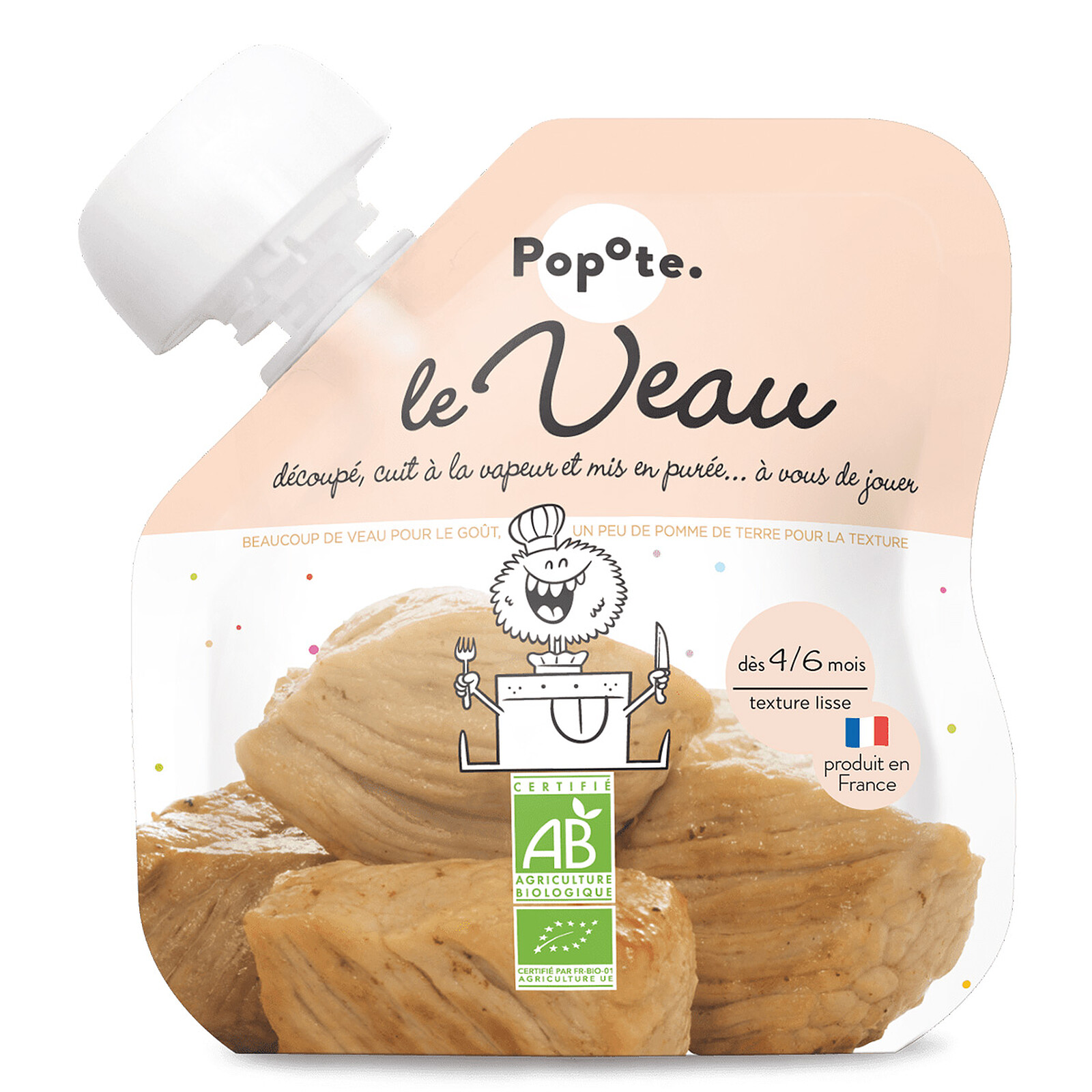 Gourde Repas Bio Veau - 60 g Popote