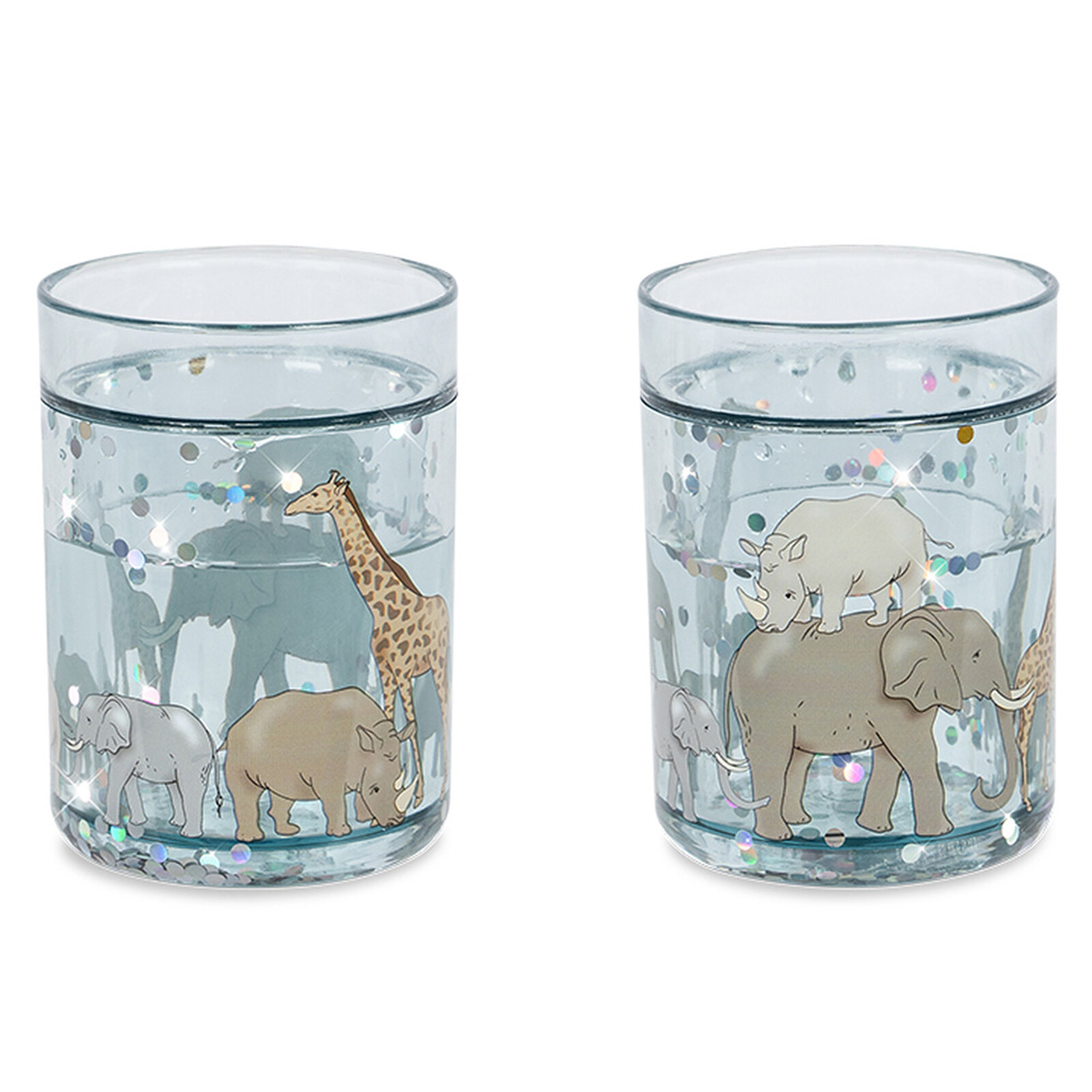 Lot de 2 Verres Magiques Safari - 180 ml Konges Sløjd