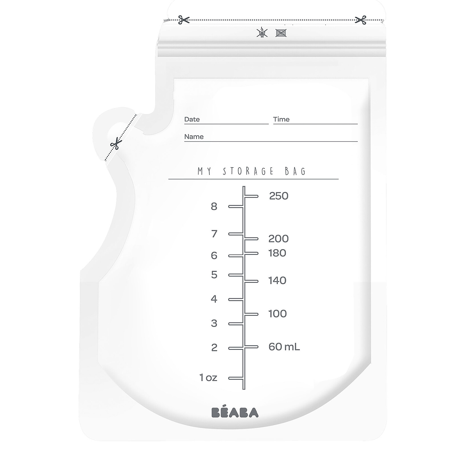 Lot de 50 Sachets de Conservation pour Lait Maternel - 250 ml (Béaba) - Couverture