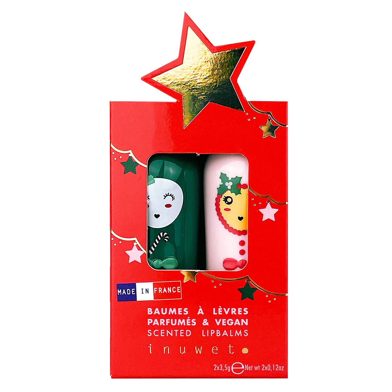 Duo de Baumes à Lèvres Etoile - 2 x 3,5 g inuwet