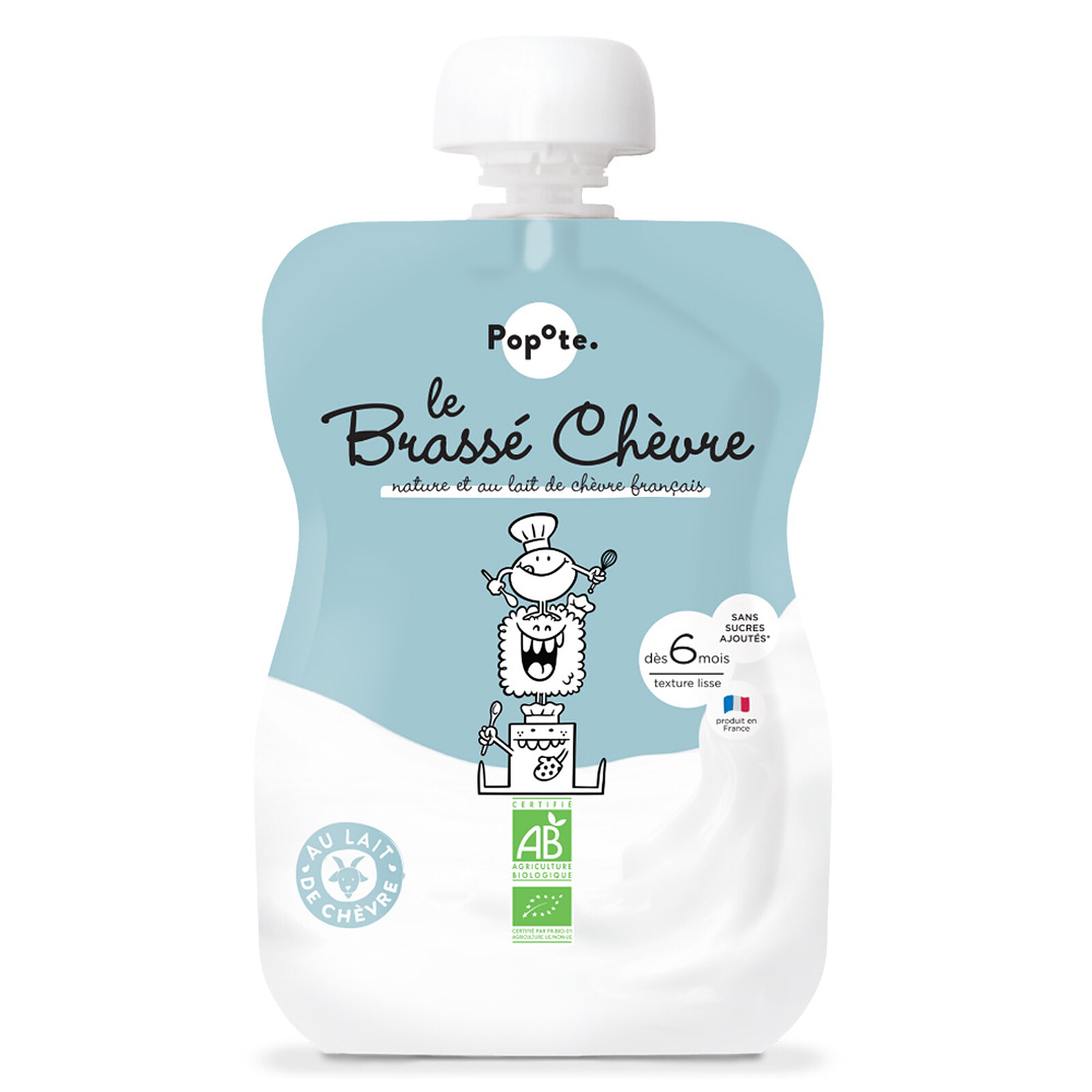 Gourde Repas Bio Brassé Chèvre - 100 g Popote