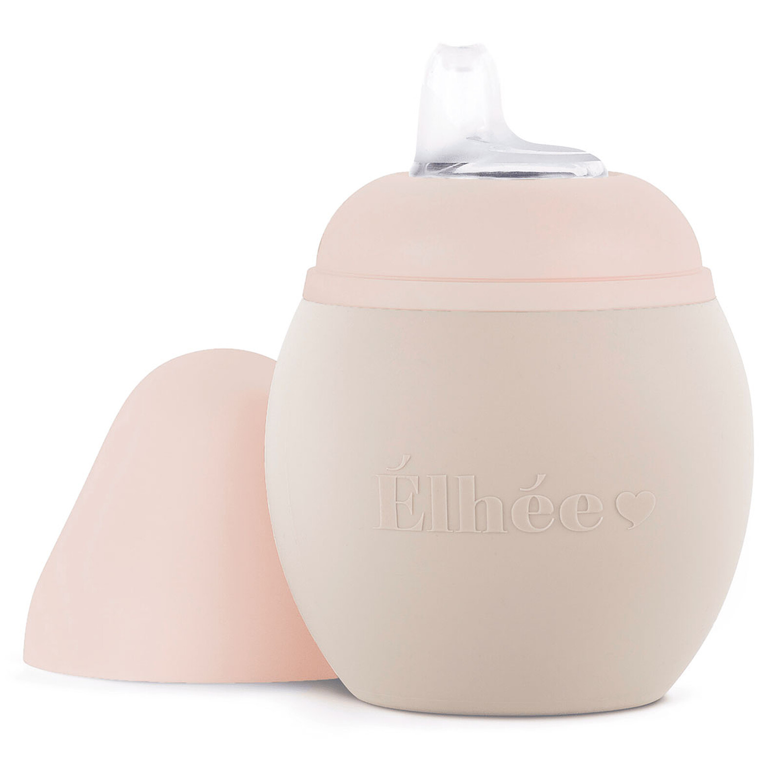 Gourde d'Apprentissage Bubble Sand & Nude - 240 ml (Elhée) - Couverture